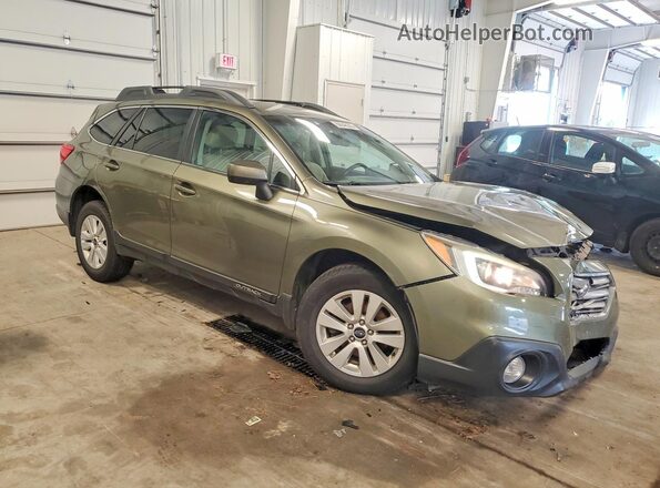 4S4BSBCC4G3241259 2016 SUBARU OUTBACK Green Передня права чверть