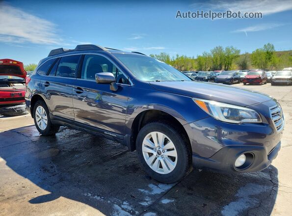 4S4BSBCC6G3356431 2016 SUBARU OUTBACK Синий Передняя правая четверть