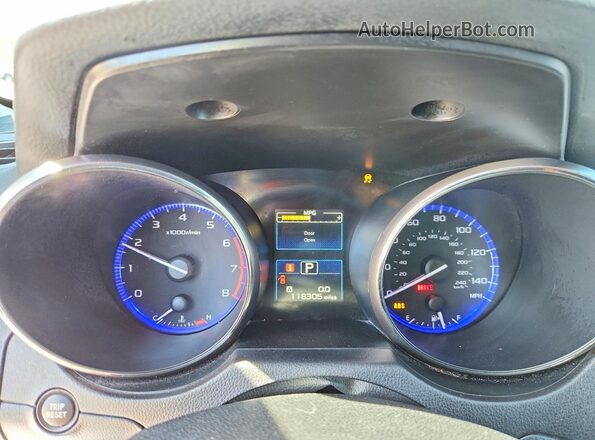 4S4BSBCC6G3356431 2016 SUBARU OUTBACK Синий Вид щитка приборов