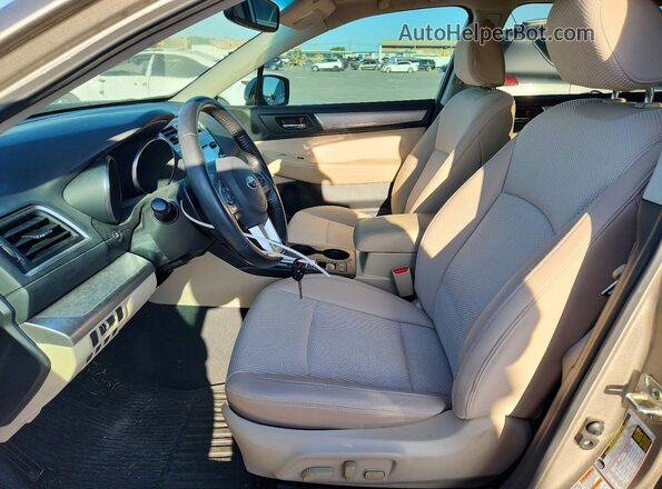 4S4BSBCC7G3218994 2016 SUBARU OUTBACK Желто-коричневый Вид салона спереди