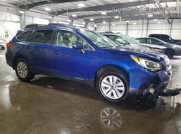 4S4BSBFC5G3237605 2016 SUBARU OUTBACK Blue Delantero derecho