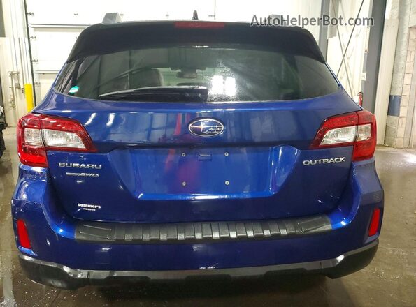 4S4BSBFC5G3237605 2016 SUBARU OUTBACK Blue Vista trasera