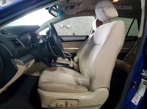4S4BSBFC5G3237605 2016 SUBARU OUTBACK Blue Vista interior delantera