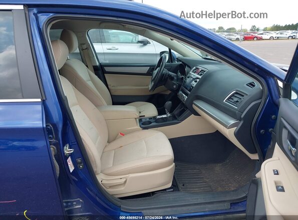4S4BSBFC7G3297045 2016 SUBARU OUTBACK Синий Вид салона спереди