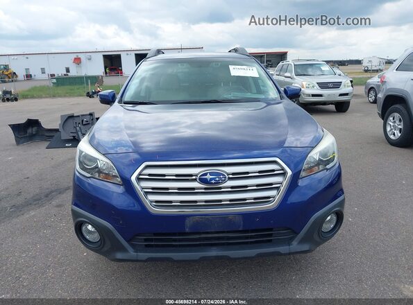 4S4BSBFC7G3297045 2016 SUBARU OUTBACK Синий Вид задней части салона