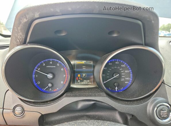 4S4BSBLC4G3301105 2016 SUBARU OUTBACK Синий Вид щитка приборов