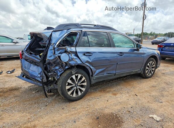 4S4BSBLC4G3301105 2016 SUBARU OUTBACK Синий Задняя правая четверть