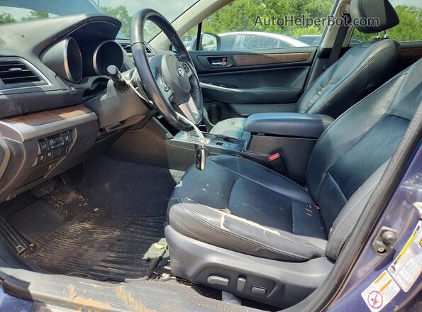 4S4BSBLC4G3301105 2016 SUBARU OUTBACK Синий Вид салона спереди