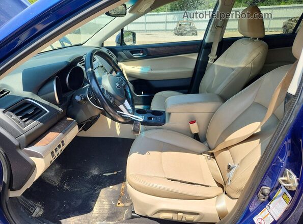 4S4BSBLC5G3264792 2016 SUBARU OUTBACK Синий Вид салона спереди