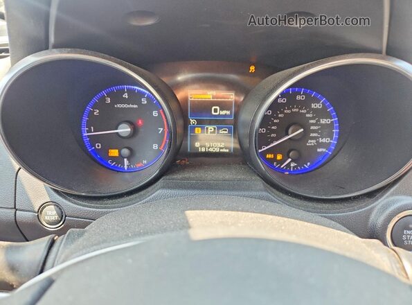 4S4BSBLC5G3264792 2016 SUBARU OUTBACK Синий Вид щитка приборов