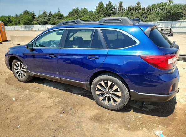 4S4BSBLC5G3264792 2016 SUBARU OUTBACK Синий Задняя левая четверть