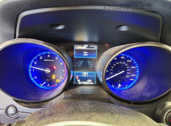 4S4BSBNC0G3255429 2016 SUBARU OUTBACK Blue ხელსაწყოთა პანელის ხედი