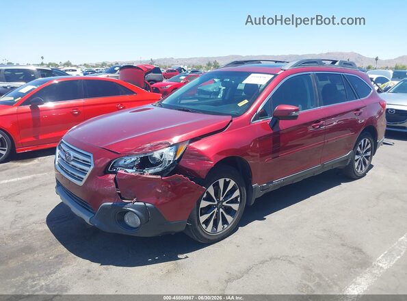4S4BSBNC0G3261814 2016 SUBARU OUTBACK Maroon Vista frontal
