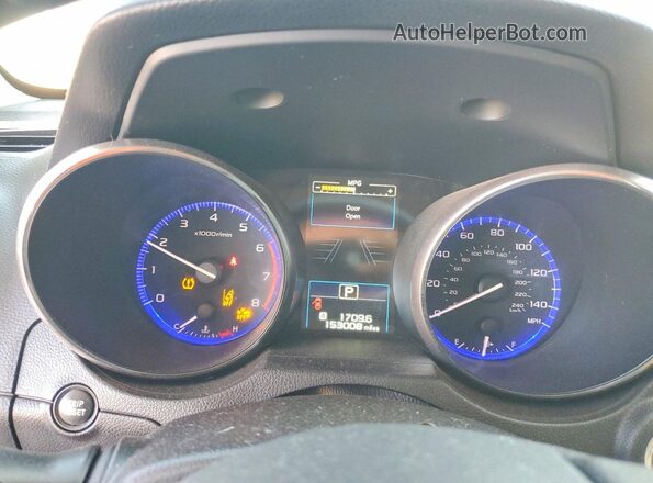 4S4BSBNC1G3329909 2016 SUBARU OUTBACK White Instrument cluster view