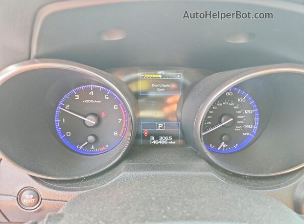 4S4BSBNC1G3340294 2016 SUBARU OUTBACK Синий Вид щитка приборов