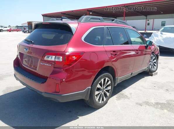 4S4BSBNC2G3317249 2016 SUBARU OUTBACK Red Tył prawy