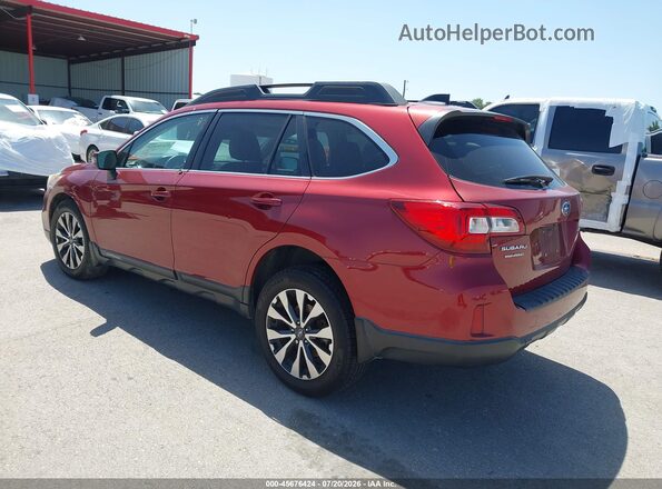 4S4BSBNC2G3317249 2016 SUBARU OUTBACK Red Tył lewy