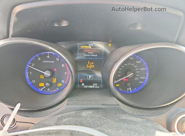 4S4BSBNC3G3283354 2016 SUBARU OUTBACK Blue ხელსაწყოთა პანელის ხედი