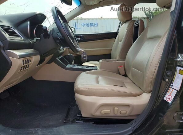 4S4BSBNC5G3216724 2016 SUBARU OUTBACK Black Front interior view