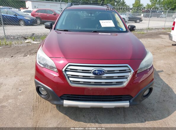 4S4BSBNC8G3293930 2016 SUBARU OUTBACK Красный Вид щитка приборов