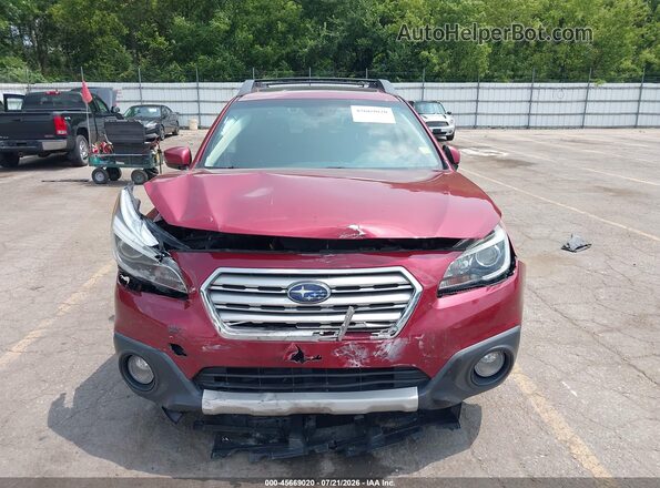 4S4BSBNC9G3344206 2016 SUBARU OUTBACK Burgundy Вид щитка приладів