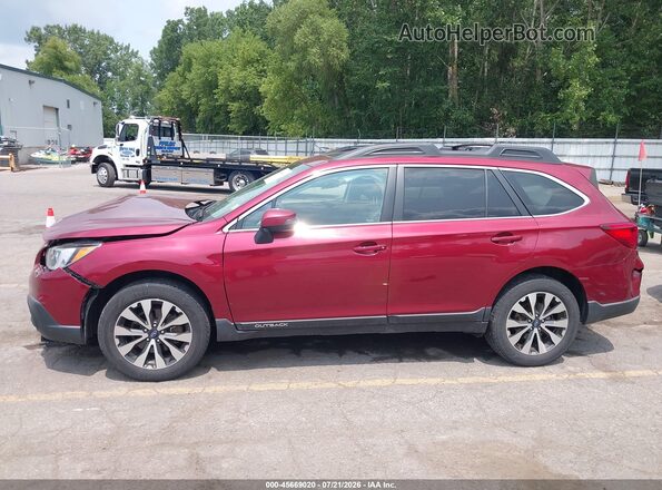 4S4BSBNC9G3344206 2016 SUBARU OUTBACK Burgundy Панорамний вид салону 360°