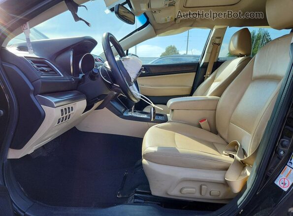 4S4BSBNCXG3206836 2016 SUBARU OUTBACK Черный Вид салона спереди