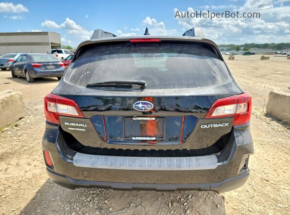 4S4BSBNCXG3354999 2016 SUBARU OUTBACK Black Вид ззаду