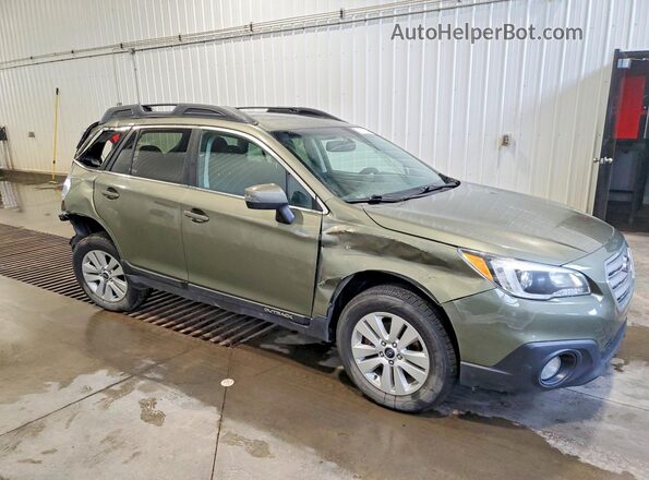 4S4BSCDC2G3233178 2016 SUBARU OUTBACK Green Delantero derecho