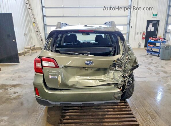 4S4BSCDC2G3233178 2016 SUBARU OUTBACK Green Vista trasera