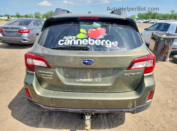4S4BSCNC0G3244808 2016 SUBARU OUTBACK Green Widok z tyłu