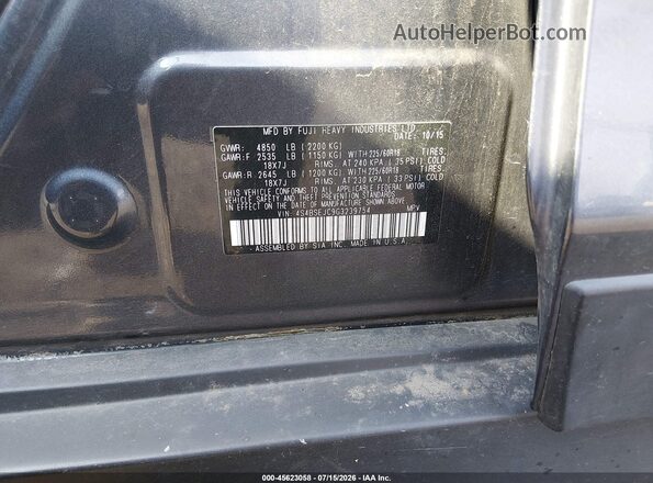 4S4BSEJC9G3239754 2016 SUBARU OUTBACK Dark Blue Widok komory silnika