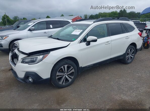 4S4BSEKC9J3200782 2018 SUBARU OUTBACK White Առջևի ձախ երեք քառորդ տեսարան