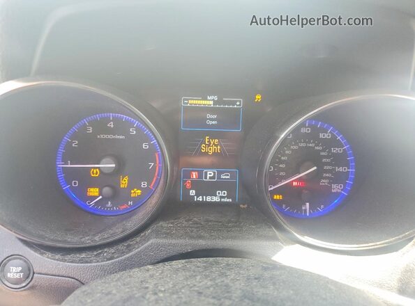 4S4BSENC0G3200836 2016 SUBARU OUTBACK White Instrument cluster view