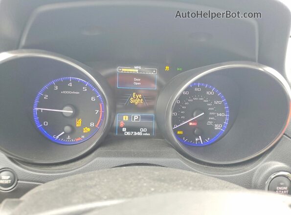 4S4BSENC1G3359901 2016 SUBARU OUTBACK Red Widok zestawu wskaźników