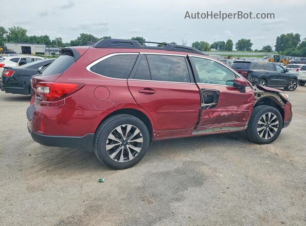 4S4BSENC1G3359901 2016 SUBARU OUTBACK Red Tył prawy