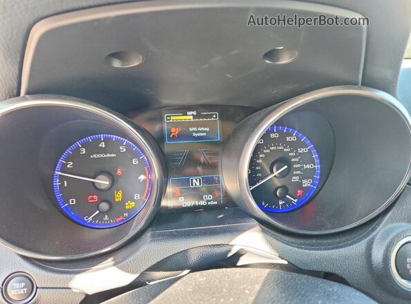 4S4BSENC1H3206467 2017 SUBARU OUTBACK Белый Вид щитка приборов