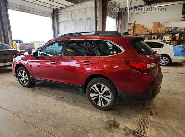 4S4BSENC1J3336142 2018 SUBARU OUTBACK Red Задня ліва чверть