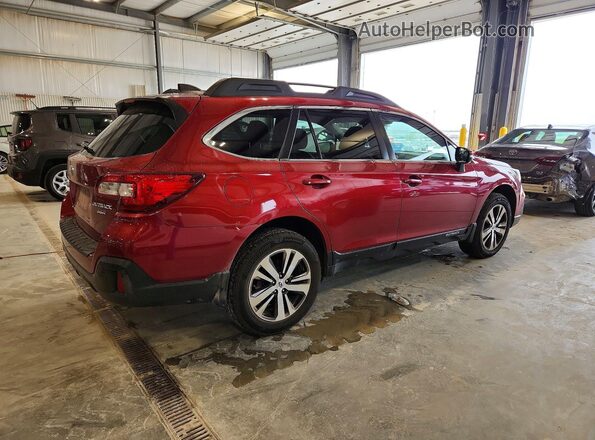 4S4BSENC1J3336142 2018 SUBARU OUTBACK Red Задня права чверть