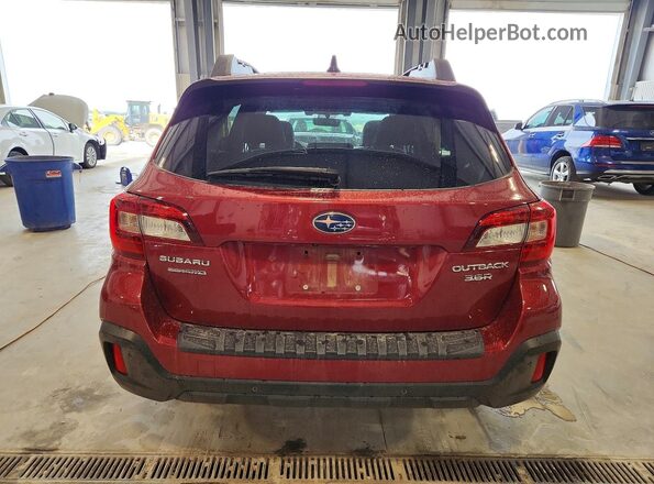 4S4BSENC1J3336142 2018 SUBARU OUTBACK Red Вид ззаду