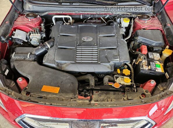 4S4BSENC1J3336142 2018 SUBARU OUTBACK Red Вид задньої частини салону