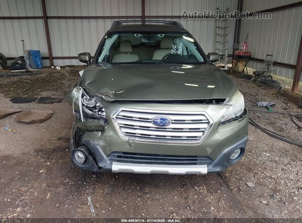 4S4BSENC2G3203978 2016 SUBARU OUTBACK Зеленый Вид спереди