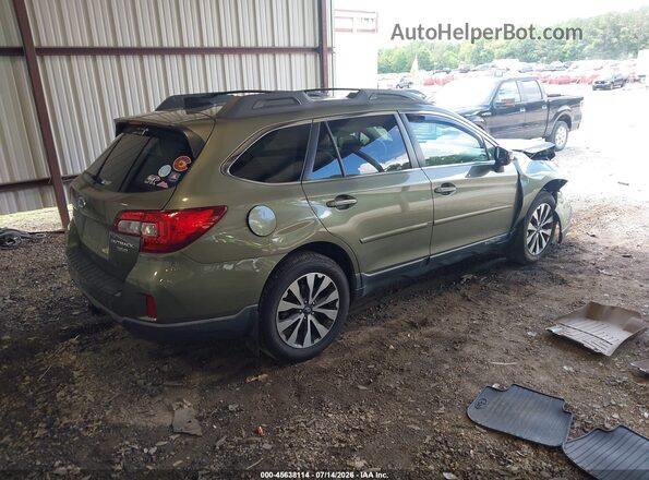 4S4BSENC2G3203978 2016 SUBARU OUTBACK Зеленый Задняя правая четверть