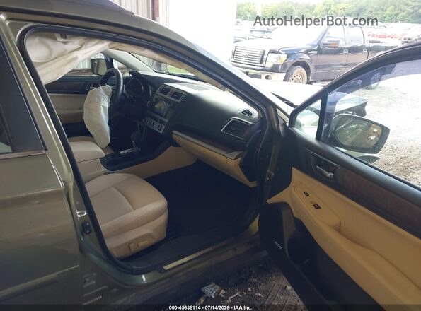 4S4BSENC2G3203978 2016 SUBARU OUTBACK Зеленый Вид салона спереди
