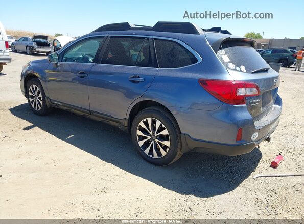 4S4BSENC2H3314421 2017 SUBARU OUTBACK Синий Задняя левая четверть