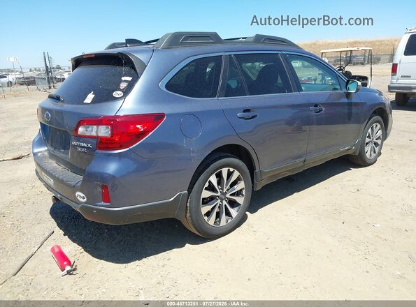 4S4BSENC2H3314421 2017 SUBARU OUTBACK Синий Задняя правая четверть
