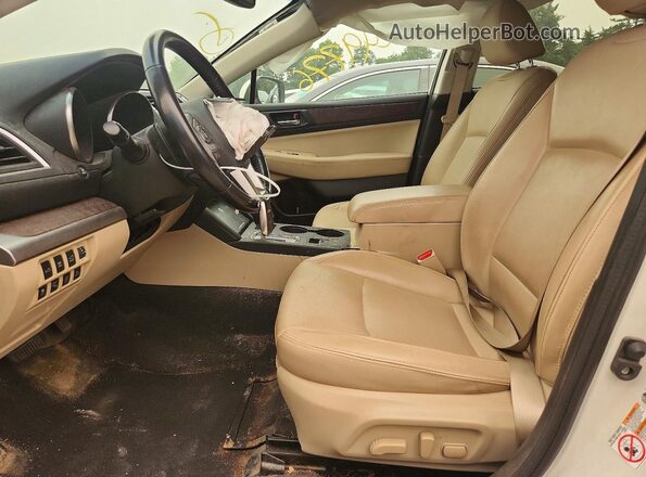 4S4BSENC4G3252275 2016 SUBARU OUTBACK White Vista interior delantera