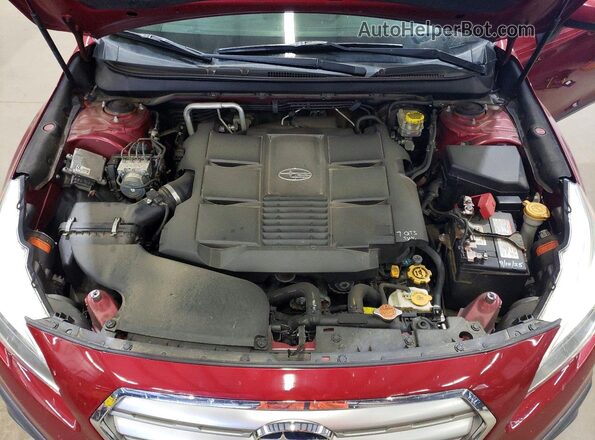4S4BSENC5H3292611 2017 SUBARU OUTBACK Red Vista del compartimento del motor