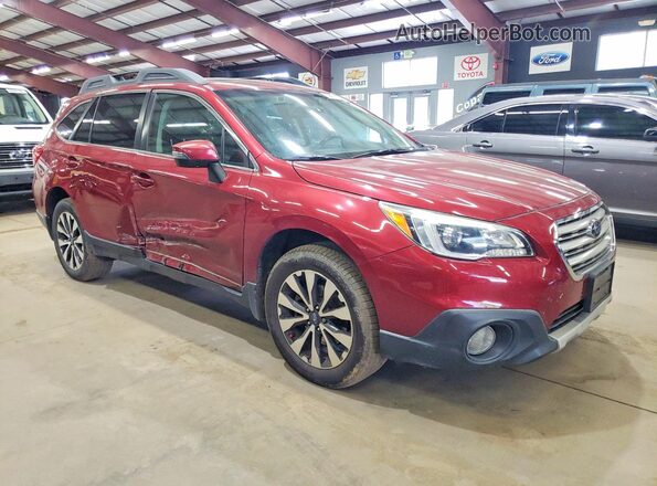 4S4BSENC5H3292611 2017 SUBARU OUTBACK Red Delantero derecho