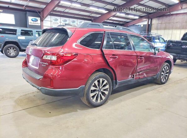 4S4BSENC5H3292611 2017 SUBARU OUTBACK Red Trasero derecho